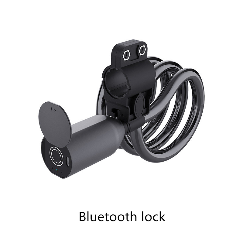 Smart lock bluetooth lock steel rope fingerprint lock anti-theft anti-shear motorcycle electric vehicle glass door steel wire electronic lock